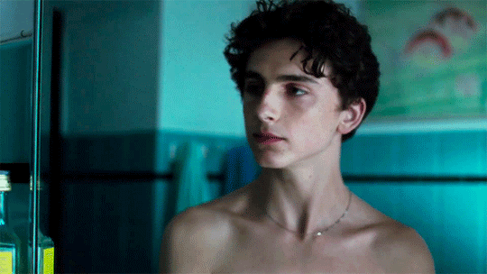Timothee Chalamet in Call Me by Your Name